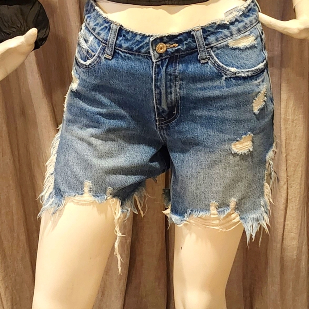 Denim shorts